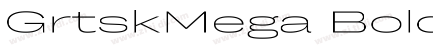 GrtskMega Bold字体转换